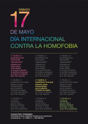 17 de Mayo Día Internacional contra la Homofobia y la Transfobia